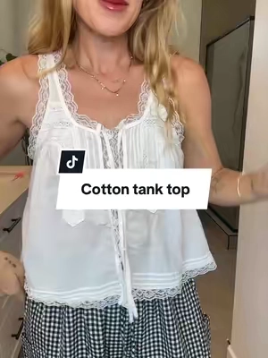 100% cotton and absolutely perfect! #tanktop #lookforless #cottontanktop #summertop #bohotop 