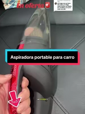 Respuesta a @nela Mini Cordless Handheld Vacuum Cleaner | Powerful Suction for Pet Hair, Dust, Crumbs & Small Messes | Perfect for Home & Car Cleaning | Lightweight, Portable & Wireless with Multiple Attachments | Quick Clean Anytime Anywhere #tiktokshopcreatorpicks #TikTokShopFinds #CasaLimpia #LimpiezaHogar #aspiradoraportatil  