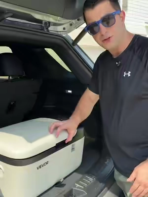 They’re finally back in stock! #carfridge #portablefridge #fridgecooler #vevor #cooler 
