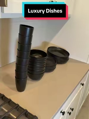 32 Piece Kitchen Set!  #kitchen #kitchentok #cup #plates #bowl 