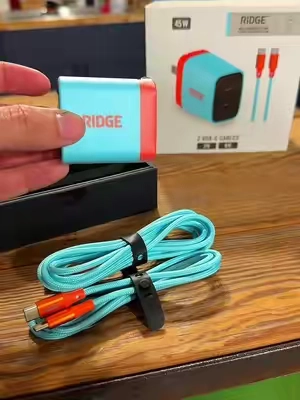 Ridge 45W Wall Charger Set | Dual USB-C Ports | Laptop-Grade Power | 40% Lighter Than Standard Chargers | Braided Cables Included | Fast Charging Kit #ridgewallcharger #ridge #wallcharger #tiktokshopcreatorpicks #tiktokshopsummersale @Ridge Shop 