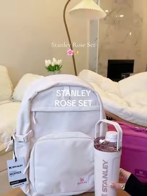 stanley just dropped the cutest affordable backpack🌸 @Stanley 1913 #stanley #stanleybackpack #pinkgirl #cutebackpack #backtoschool 