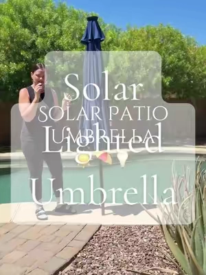 #solarumbrella #patioumbrellawithlights #patioumbrella #sunumbrella 