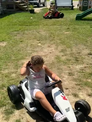 I had absolutely no clue they actually made kids ride on cars this fast! #electricgokart #gokart #electricrideon #rideoncar #kidsrideoncars 