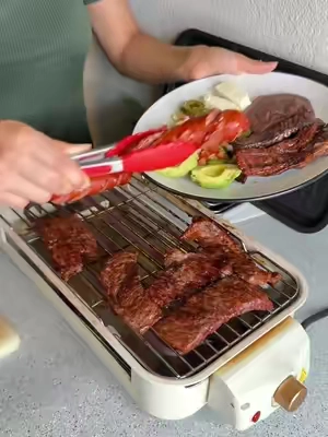 Parrillas para carnes asadas dentro de tu casa 🏠 #parrillas #carnesasadas #cocina #tiktokshopsummerturnup #tiktokshopsummersale 