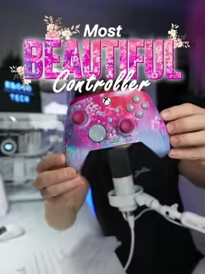 The beautiful floral Xbox controller by turtle beach #controller #turtlebeach #xbox #playstation #wired 