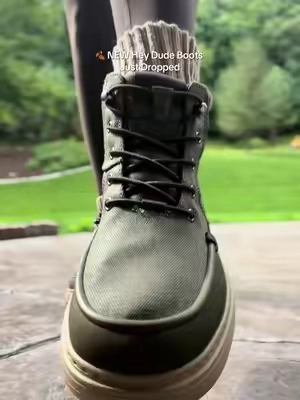 The NEW Hey Dude Remi Field Boots are officially on my fall wishlist. 🍂 These lightweight, water-repellent boots have that rugged outdoor look everyone is loving this season, while still giving you the all-day comfort Hey Dude is known for. Style them with leggings, denim, chunky sweaters, flannels, or your favorite cozy fall outfits. If you’re building your fall wardrobe, these are a must-see. #HeyDude #FallBoots #FallFashion #CozyStyle #TikTokShopFinds 