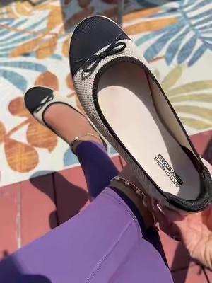 New Skechers ballet flats 🖤🖤#skechers #balletflats #skechersshoes 