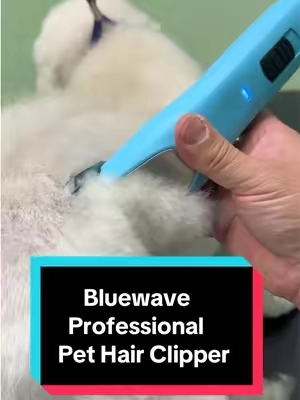 Bluewave - The Professional Pet Hair Clipper every Pet Groomer needs. @fuzzyfix_official #petgrooming #doggrooming #pethairclipper #fuzzyfix #petgroomersoftiktok 