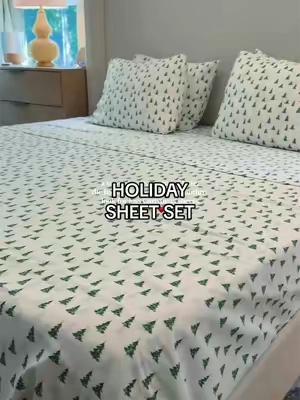 Been wanting sheets like these for years but didn’t want to spend a fortune, and these are perfect 🤌🏼🎄✨ @QVC, Inc #qvc #holidaysheets #christmasbedding #christmasbedroom #christmastreesheets 