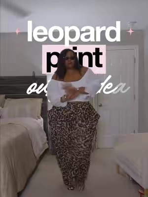 Leopard print is basically a neutral, especially when the rest of the outfit is simple 🐆 The off-the-shoulder white top keeps the look clean and feminine, while the oversized leopard-print pants bring all the personality. This outfit gives you drama, comfort, and an easy formula you can recreate with other statement bottoms. Perfect for brunch, dinner, vacation, a concert, or any day when you want your outfit to speak before you do. Are you treating leopard print like a neutral too? Tap the 🛒 to shop #leopardprint #widelegpants #croptop #OOTD #baggypants 