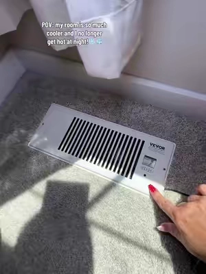 This truly has made a huge difference how cool my room stays! Definitely recommend! #ventfan #ventbooster #airvent #airventfan 