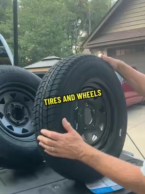 New Upgraded Garvee 2-Pack ST175/80D13 Trailer Tires with Rims, 5 Lug on 4.5" Bolt Pattern, 6PR Load Range C, Black 13" Spoke Wheel, Heavy Duty 175 80 13 Trailer Tires Rims for Utility, Boat, Camper, Cargo Trailer ##tiktokshopbacktoschool##homemakeover##trailertires##tires##utilitytrailer