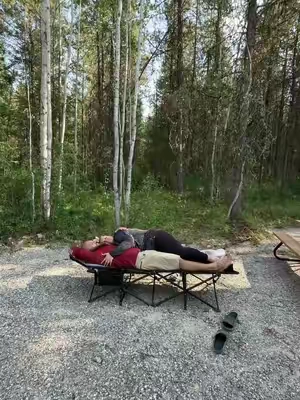 I’m actually excited to tent camp now 🤣
