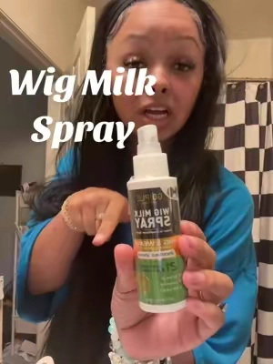 POV: Your wig was looking dry until you found this. 💁🏽‍♀️✨ This wig milk spray helps bring life back to your wig by adding moisture, softness, and shine without leaving it feeling greasy. A must-have for keeping your wigs looking fresh between installs! 🤍 #WigTok #WigCare #WigMilkSpray #HairTok #TikTokShopFind