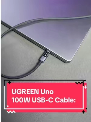 UGREEN Uno 100W USB-C Cable: The Charging Cable I Trust With All My Devices #UGREEN #USBC #FastCharging #Cable #LEDSmiley 