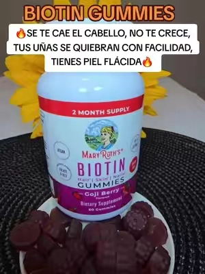 Gomitas de Biotina de Mary Ruths  #gummiessupplements #biotin #biotina #maryruths #tiktokshopsummersale @MaryRuth's 