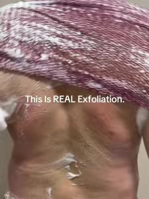 This Is REAL Exfoliation. #AfricanNet #SoftSkin #DeadSkin #CleanTok #BodyRoutine   