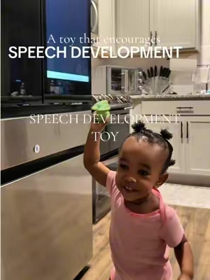 This little dino is so fun and encourages my daughter to say new words often. We love him in our home. #speechtherapy #speechtherapytoys #speechdelay 