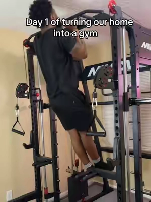 Y'all said couples who workout together stay together... so here we go.😂 #couple #gymathome #fyp #trending #couplestiktok 