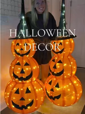 All the best decor always sells out and I wasn’t going to miss out on these 🧡🖤 🎃 ##halloween##pumpkins##halloweendecorations##halloweendecor##jackolantern