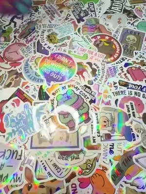 these stickers are absolutely hilarious and definitely adult only. they are waterproof so you can put them on your water bottles, laptops, notebooks, and more 🤣🤣🤭#stickers #stickerpack #vinylstickers #waterproofstickers #memesticker