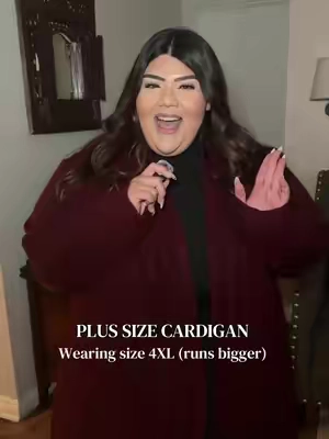 I’m SOOOOO READY for fall 🍂😍 #cardigan #tiktokmademebuyit #plussize #plussizefashion #plussizeedition 