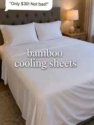 4pcs cooling Sheet Set#Tiktokmademebuyit #viral #fyp #BedSheetsSet #BambooBlend #SoftAndLuxury #HomeDecorIdeas #BedroomComfort #LuxDecor #SilkySheets #CozyBedroom #TikTokHomeDecor #LuxurySleep