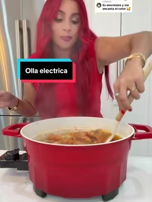 Replying to @Sandra & Kiki 🥰 Esta olla eléctrica se ha convertido en una de mis favoritas porque me permite cocinar sin llenar la estufa de ollas. 🍲✨ Tiene gran capacidad, mantiene el calor y la limpieza después es muchísimo más fácil.  #electricpot#TikTokShopCreatorPicks#tiktokshopsummersale#kitchenfinds#ollaelectrica  