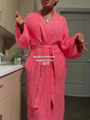 the color and softness???🫧🌸✨😍🐋 #robe #terrycloth 