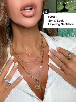 #layeringnecklaces #goldplatedjewelry #pavoi #timelessstyle #TikTokShopCreatorPicks @PAVOI 