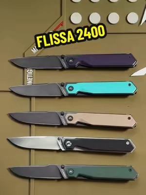 The FLISSA 2400 is a lightweight everyday carry that's easy to slip into your pocket. It features a 3.23" 8Cr13MoV blade, a 7" overall length, and a textured G10 handle for a comfortable, secure grip.  #FLISSA #EDCKnife #PocketKnife #EverydayCarry #GearReview