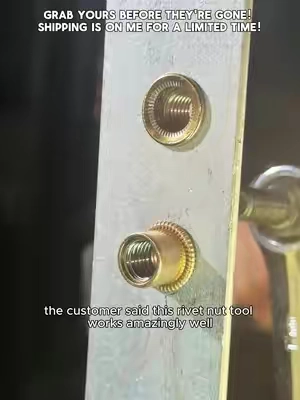 This bad review actually forced my boss to drop the price 50% off 😱💥 Free shipping + 50 free rivet nuts?! This deal is actually insane 🧰😱 How to create factory-level threads out of thin air 🪄 Whether you're setting up shelves or mounting objects, it works on thin plates of any material—from household DIY to mechanical repairs, even aircraft carriers use them widely. The 3-second garage hack you need ASAP 🤫 The 300 rivet nuts here are enough to last you half a year, brother. The bonus 2.5-6mm hex bits even come with strong magnetism, so that alone makes the whole thing pay for itself. Head Rivet Nut Tool, M3 M4 M5 M6 M8 Rivnut Kit, Carbon Steel Rivnut Set, Threaded Rivet Nut Kit, Manual Riveter Rivnuts Tool Accessory for Automotive Repair Warehouses, fathersdaygift #RivetNutTool  #MechanicTools  #toolhacks  #GarageEssentials  #DIYTools 