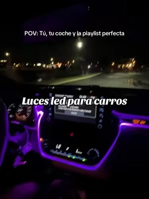 Iluminación ambiental automotriz, luces interiores inteligentes, cambio de color RGB, modo DlY e iluminación ambiental multiescena con luces LED con carga #lucesledparacarros #tiktokshopsummersale #tiktokshopcreatorpicks 