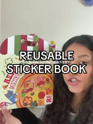 Whether were in the car, out in public or at home… i can always count of these to keep them entertained 🙌🏼 #joycat #reusablestickerbook #toddleractivities #tiktokshopsummersale #falldealsforyou 