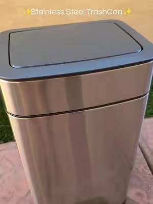small upgrade, big difference! @CLEALOM #fyp #tiktokshop #trashcan #stainlesssteel #trash 