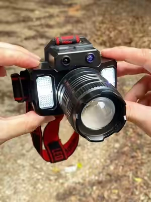 Linterna frontal LED, linterna frontal impermeable recargable por USB para exploracion, camping al aire libre. Muy bonita recomendada #led #flashlight #lights #headlamp #tools