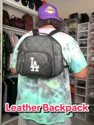 Unisex PU Leather Logo LA! #backpack #backpacks #backtoschoolshopping #bag #leatherbag 