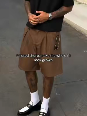 clean fit with no extra effort #dressshorts #tailoredshorts #pleatedshorts #oldmoney #fitcheck 