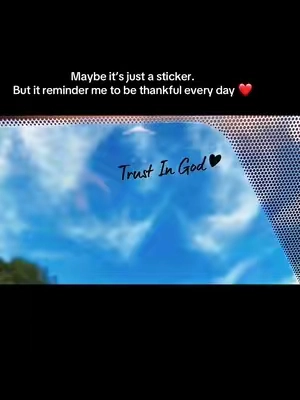Maybe it’s just a sticker. But it reminder me to be thankful every day ❤️#tiktokshopsummersale #fyp #backtoschool #trustingod #faith 