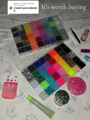 Replying to @꧁.TOCA OCEANS.꧂ The wisest decision i have ever made was to buy a set of shiny decoration toolkits! #diyrhinestone #CraftTok #BlingBling #summerwins #tiktokshopsummersale 