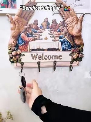 La forma más bonita de dejar de perder tus llaves 🔑 #Summervibes#lastsupper  #faithdecor #homeorganization #tiktokshopfinds 1.1.3tt0006