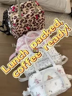 My cute lunch bag obsession🍱#lunchbag #lunchbox #whatsinmybag #tiktokshopbacktoschool #mexsbag 