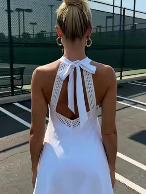 Snatched at the waist, breezy everywhere else—this InstantCool mini active dress gives that smooth, slimming look with built-in shorts and pockets; claim yours now 💫🖤#tiktokmademebuyit