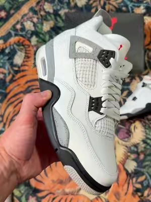 Jordan 4 White Cement is a must have #tiktokshopcreatorpicks #tiktokshopbacktoschool #jordan4 #nike #jordan4whitecement 