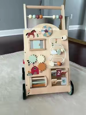 Finally… a baby walker that actually looks good in your living room. 🌿🤍  This Montessori-inspired wooden baby walker is as beautiful as it is functional. 🤍 It encourages confident first steps while blending seamlessly into your home decor. If you’re looking for an aesthetic baby walker that doesn’t look like a plastic toy, this is the one. #babywalker #babymusthaves #newborn #toddler #tiktokshopsummersale 