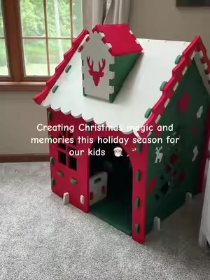 A Christmas tradition you’ll want to add to your list this year! Setting up this festive playhouse!  #christmas #playhouse #christmastraditions #kidschristmas #christmastoys @Segmart 