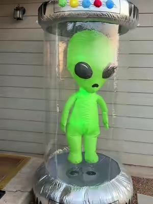 7ft Halloween inflatable.🎃 #halloween #halloweeninflatables #alien #halloweendecor #tiktokshopsummersale 