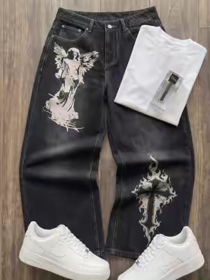 Angel jeans#fitcheck #denim #jeans #fashion 