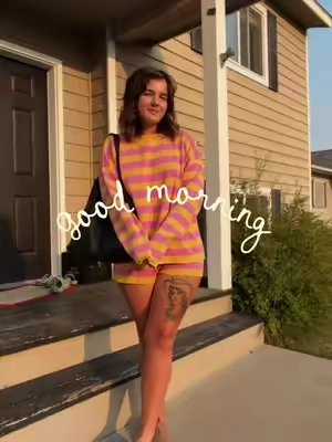 Good morning from me and my fav comfy set 🌞 #tiktoksummersale #loungewear #loungeset #summeroutfits #comfystyle 